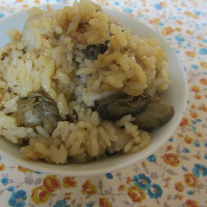 カキと里芋の生姜ご飯